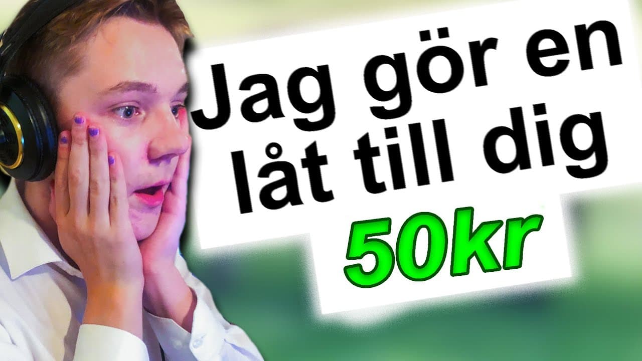 Videominiatyr: Köpa låt för 50 spänn